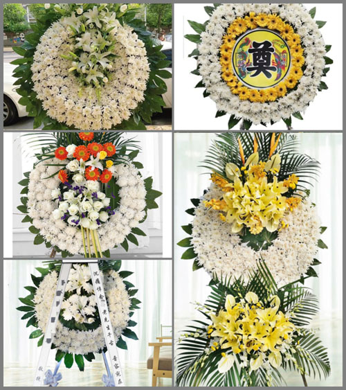 湖北襄阳市樊城区牛首镇花园村花圈速递